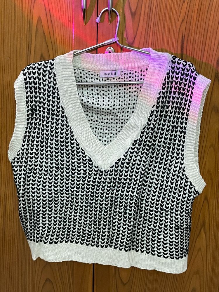 Knitted Hearts Vest Top