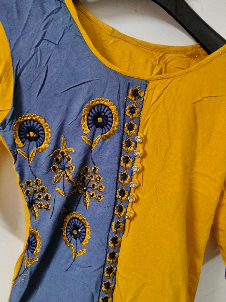 New Yellow Kurti