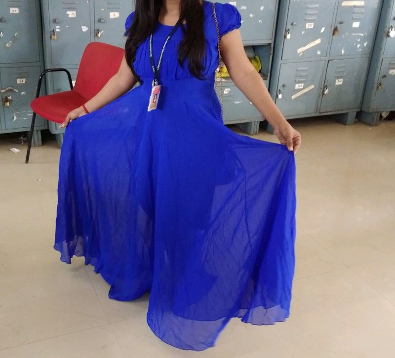 It's New Long Gown Blue Colour