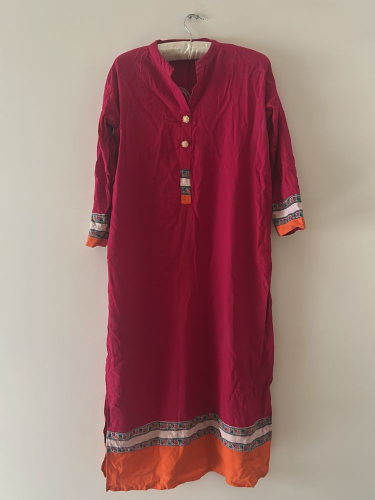 Beautiful Kurti 40 Size Collard Full Sleeves