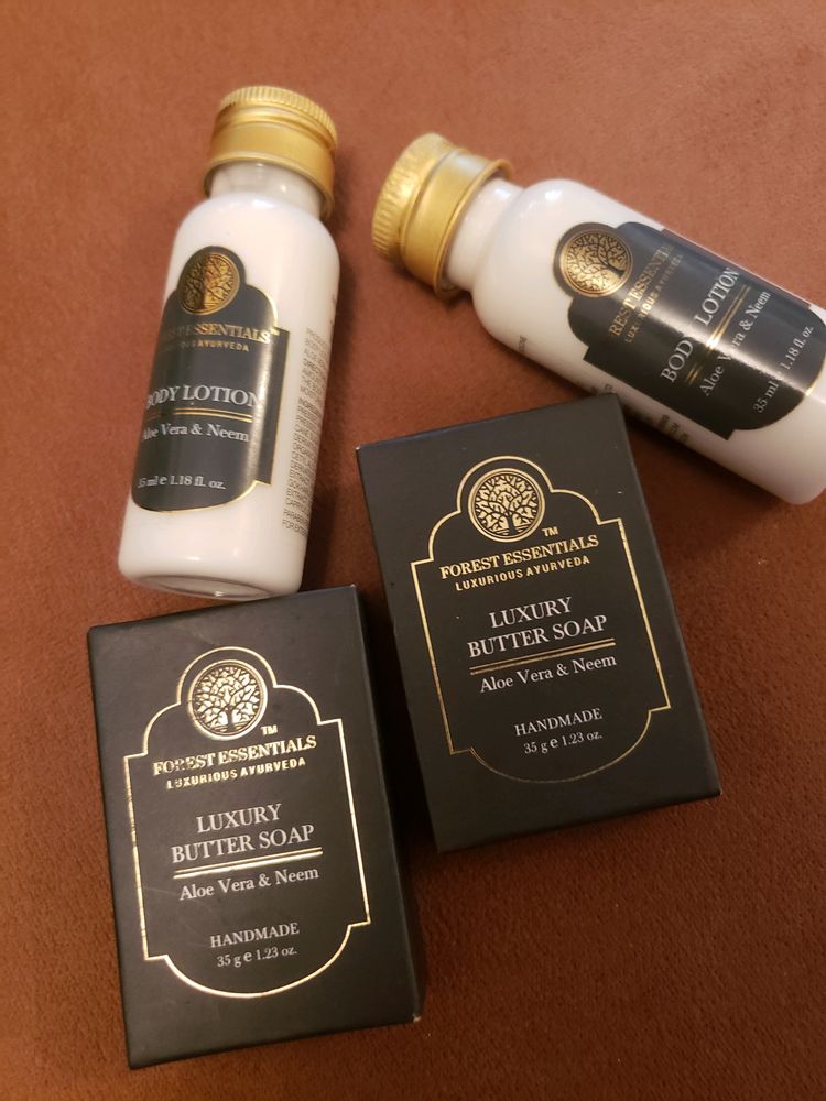 Forest Essentials Body Lotion & Luxury Butter Soap