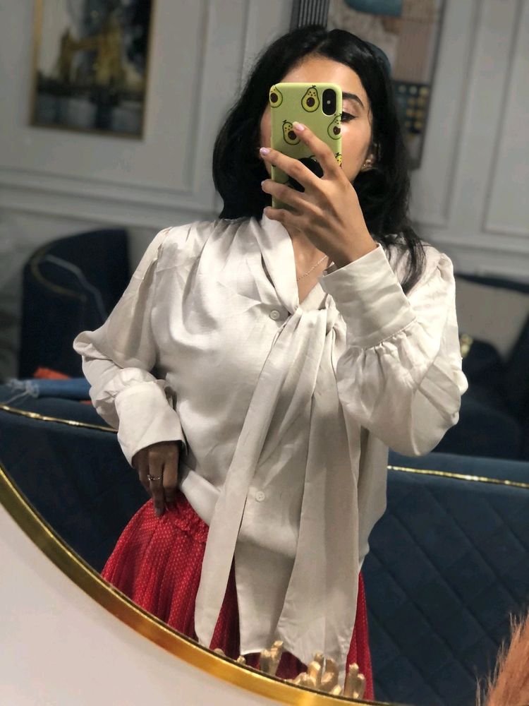 Korean Gorgeous Satin Shirt