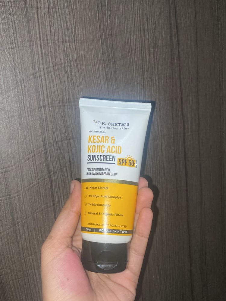 Dr Sheths Kesar And Kojic Acid Sunscreen