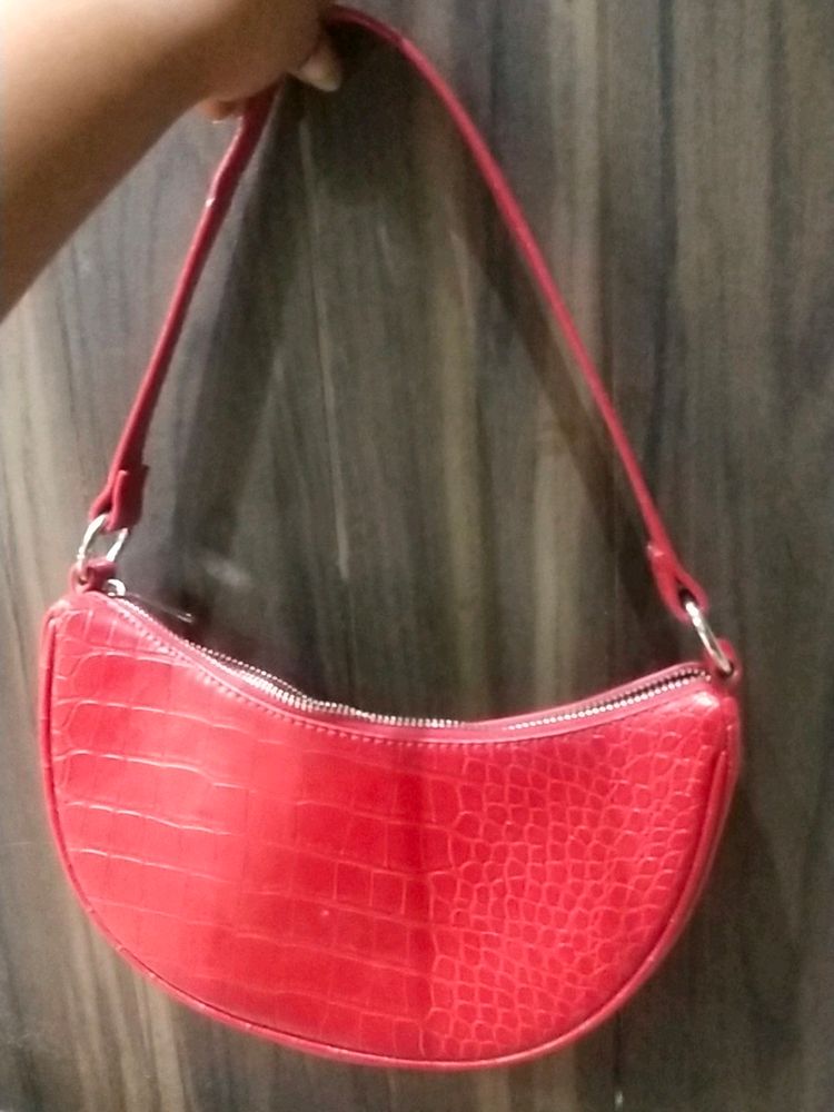 Red PULL & Bear Bag