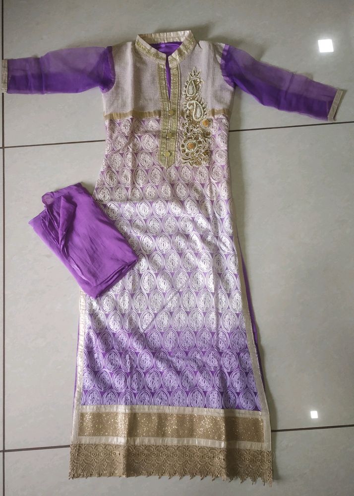 Straight Fit Kurti With Duppta