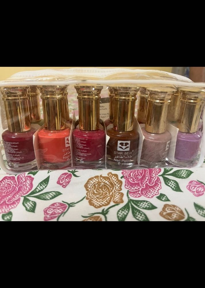 Imported 12 Color Nail Paints From Dubai