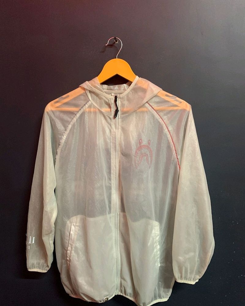 Rare A BATHING APE TRANSPARENT HOODIE JACKET