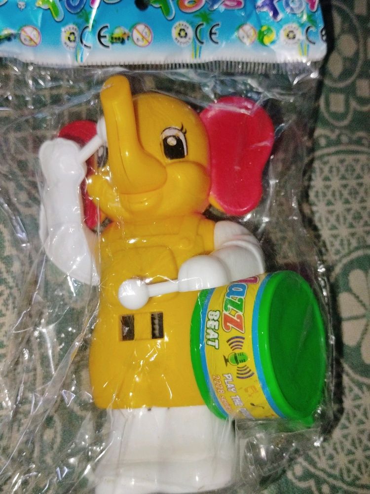 Toy Elephant with Drum