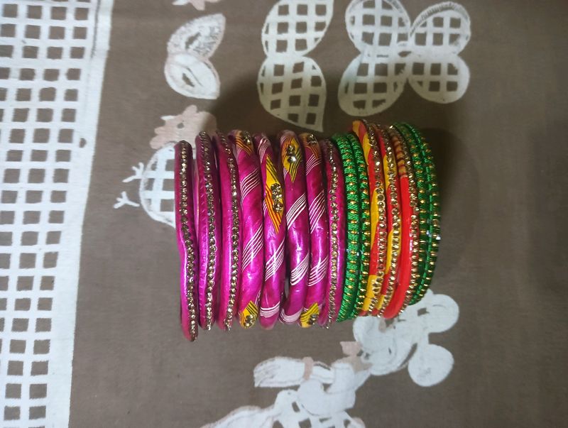 Mix Leha Bangle In Very High Discount