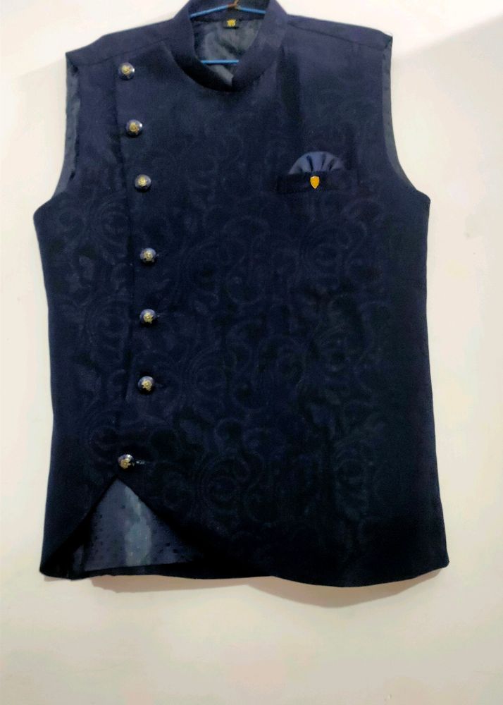 Sartaj Ethnic Jacket Navy Blue Only Used Onse