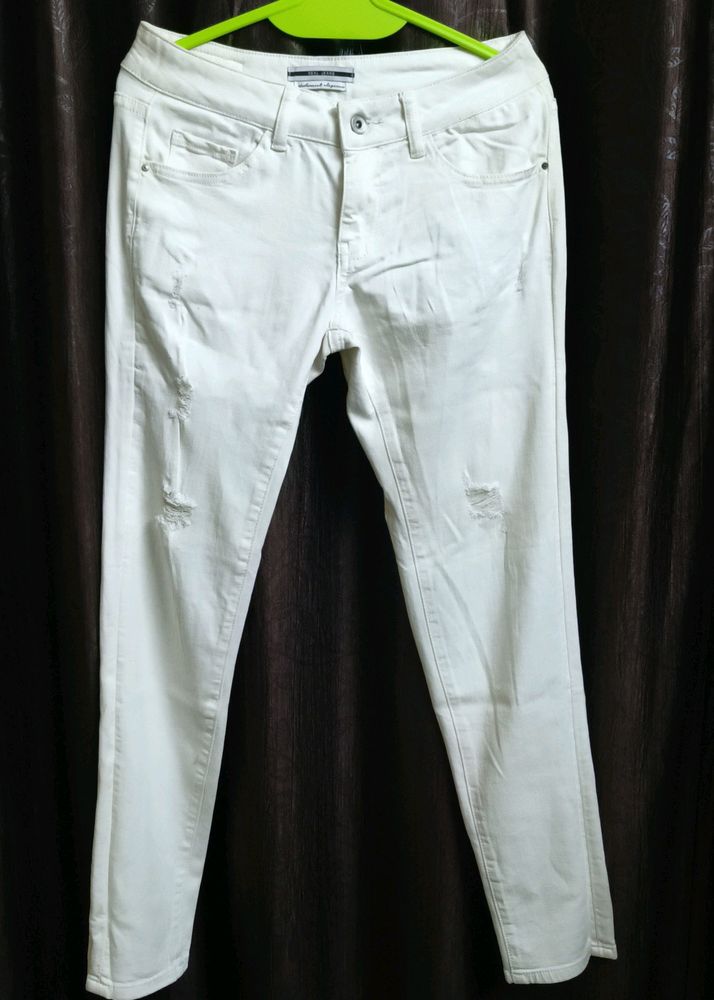 White DENIM JEANS for Women