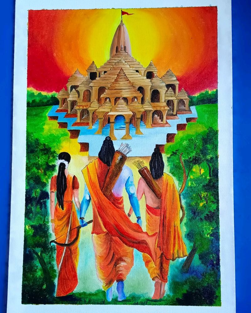 Ram Mandir Painting