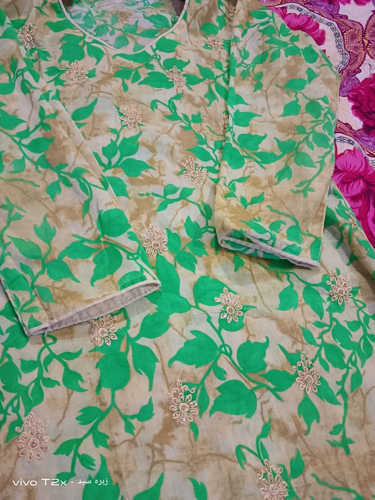 Beautiful Kurta With Motii