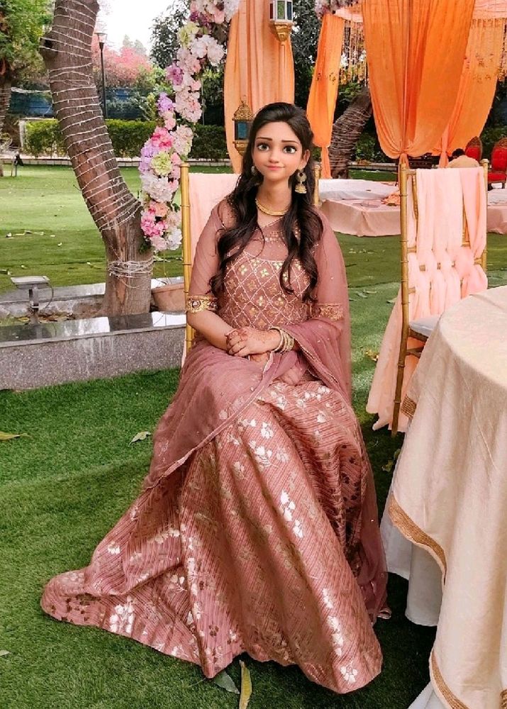 Crop Top Lehenga 🤎🔥 Brown Lehengga Wedding Dress