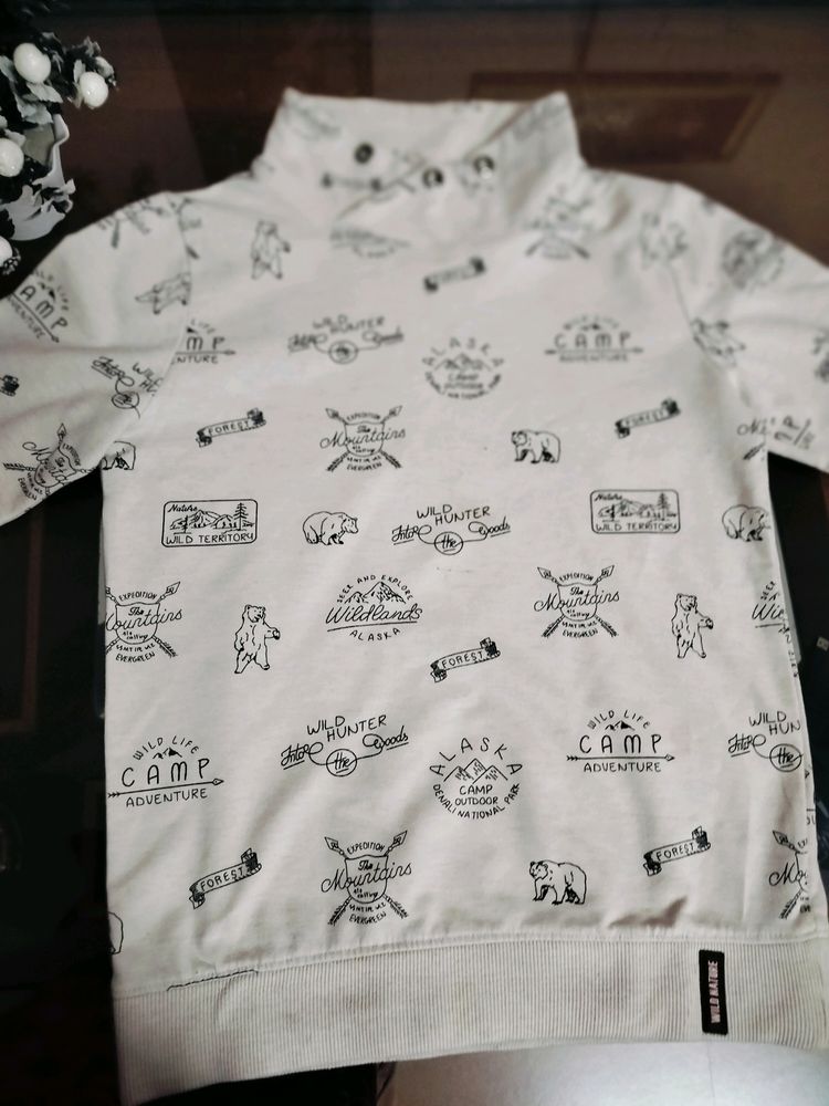 White T Shirt For 8-10 Year Old Boy