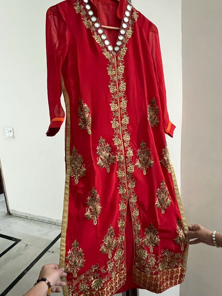 Long suit With Pant And Dupatta