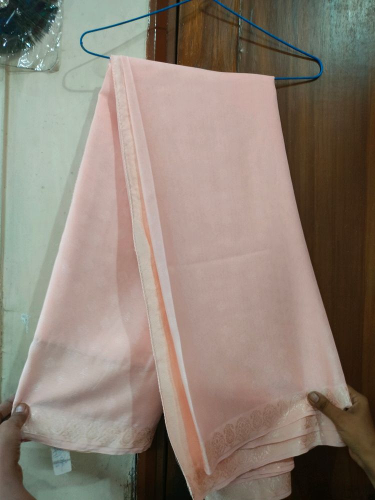 Peach Saree