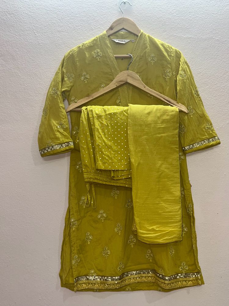 Lime Yellow Kurta Set