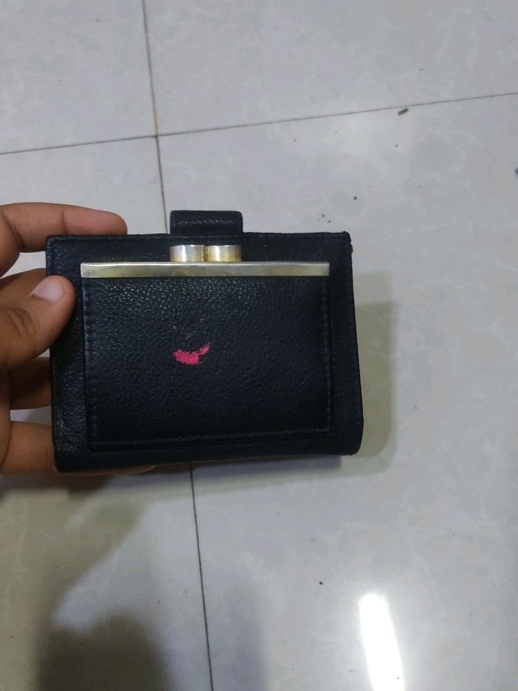 Black leather Wallet