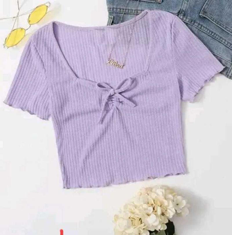 Lavender Cute Top