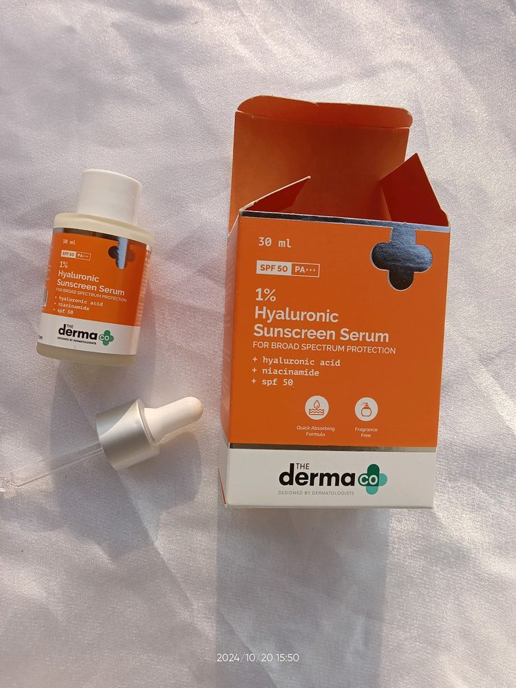 Branded (The Derma Co) 1%Hyaluronic Suncream Serum