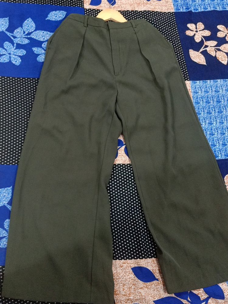 Olive Green Korean Trouser Women