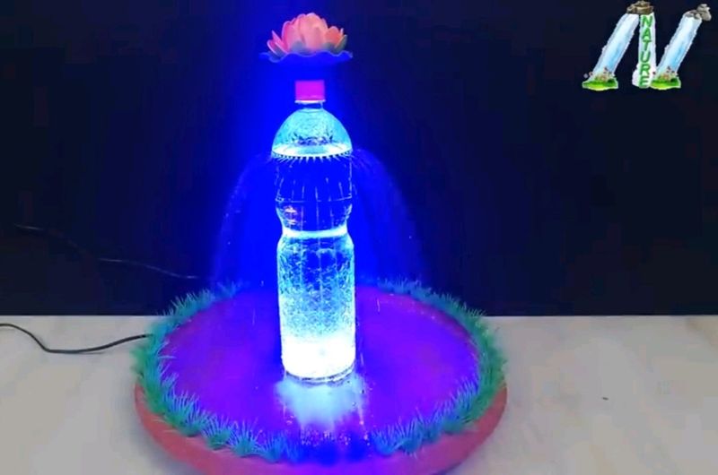 artificial water bottle decoration waterfall