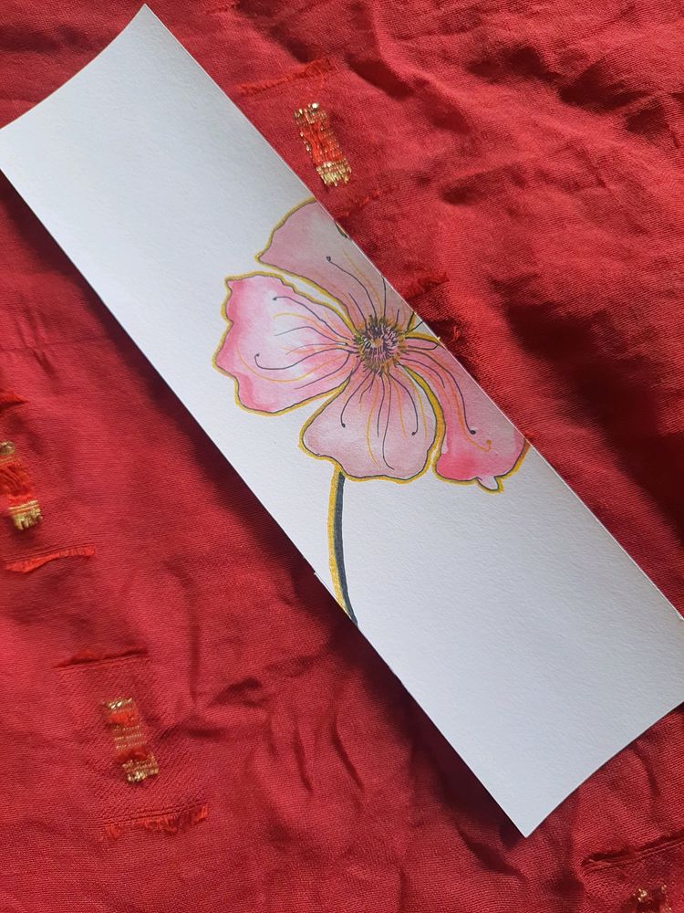 flower pattern bookmark