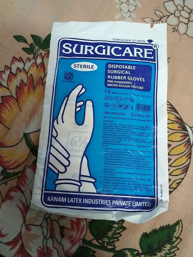 Surgicare Disposable Surgical Rubber Gloves