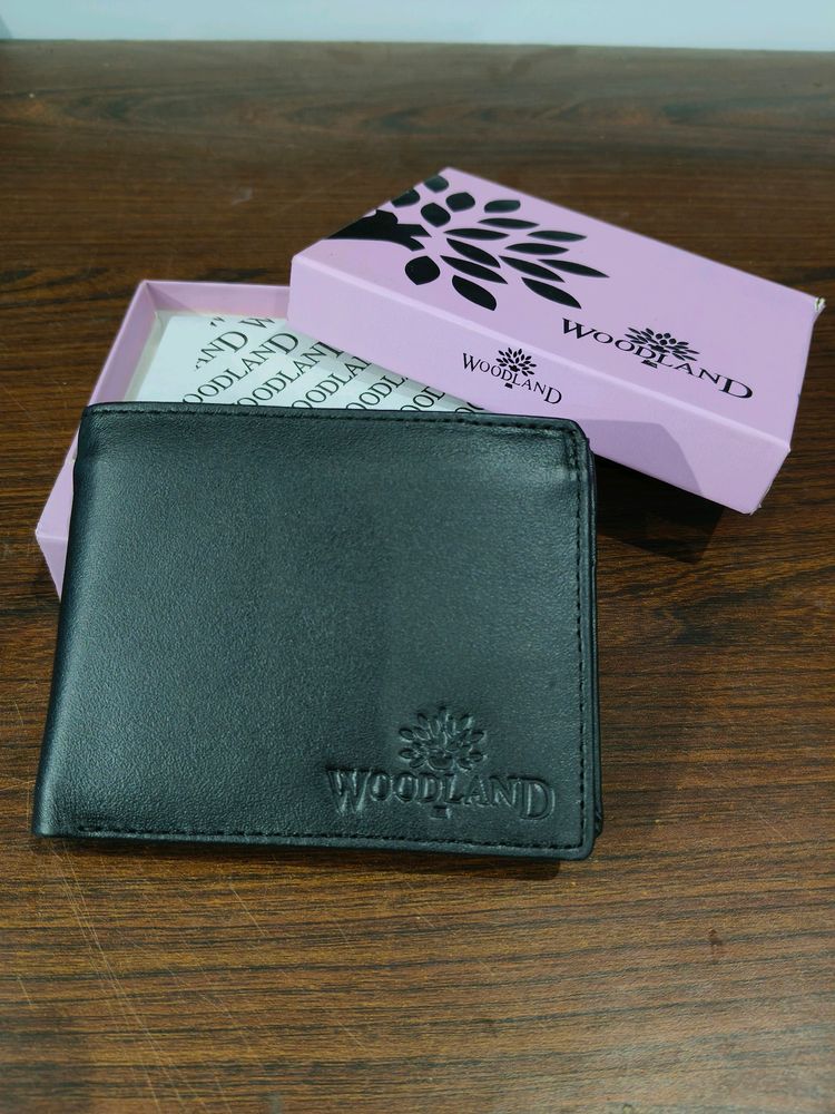 Woodland Black Leather WALLET 🖤