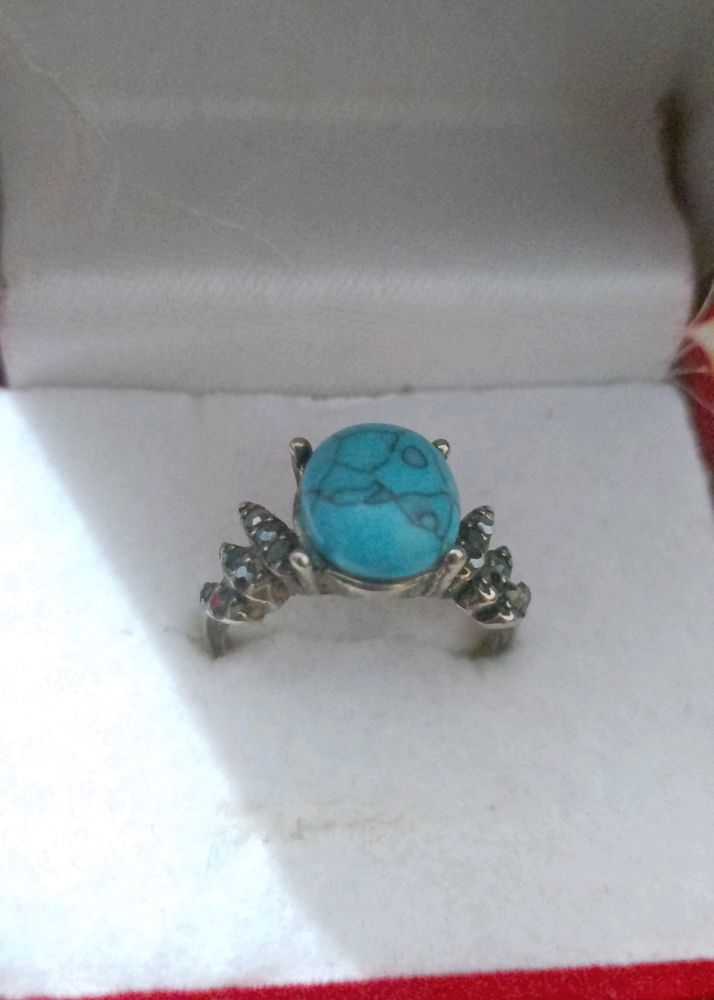 Blue Stone  Aesthetic Ring