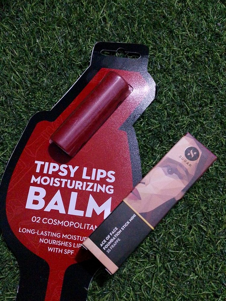 Combo Of Foundation And Lip Balm