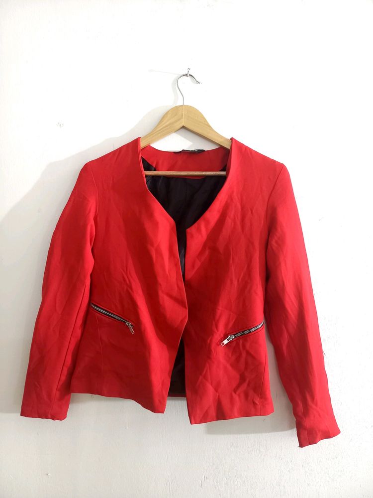 Red Casual Blazer (Women's)