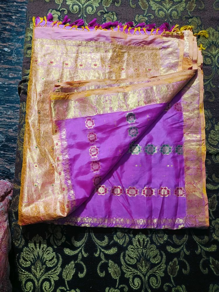 A Beautiful Pure Silk Kanchipuram Saree