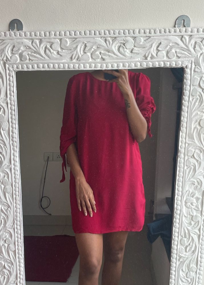 Mango Fuschia Shift Dress