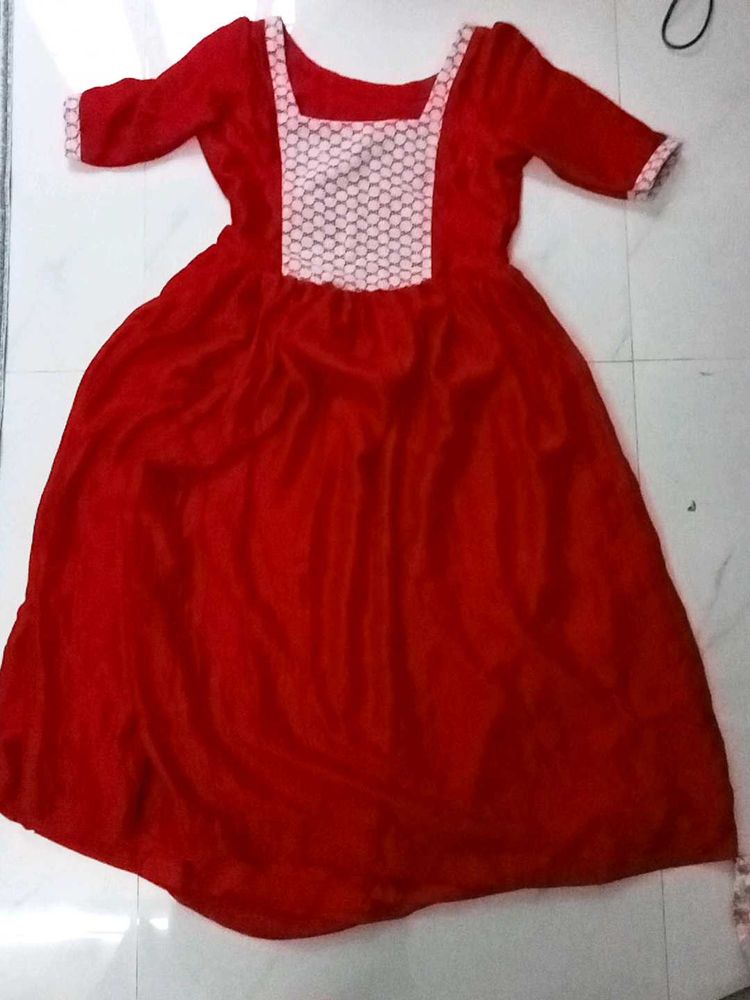 Christmas Red Dress For Girls