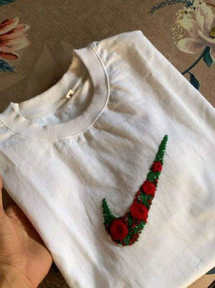 Handmade Embroidery Customise Tshirt