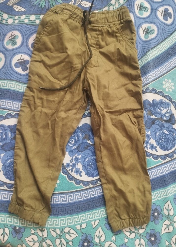 Kid's Cotton Cargo. Jogger Pant. Trouser .