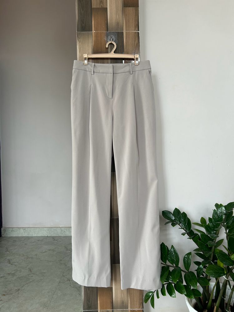 Ash Grey Highwaist Trousers