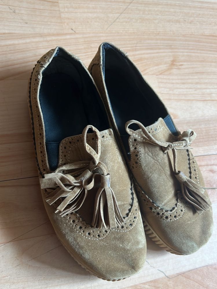 Cute Suede Leather Loafers