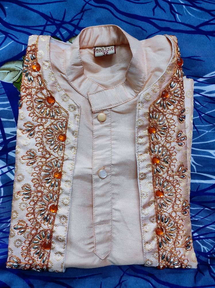 Festive Wear Kurta With Design Jacket