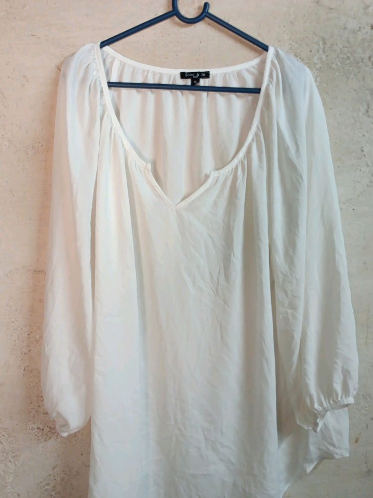 Women's Top Oversized White