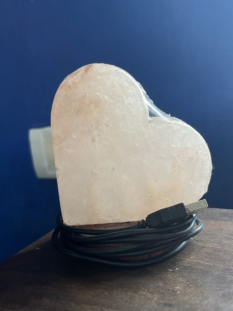 🩵LED (Himalayan Pink Salt) Heart Lamp🩵