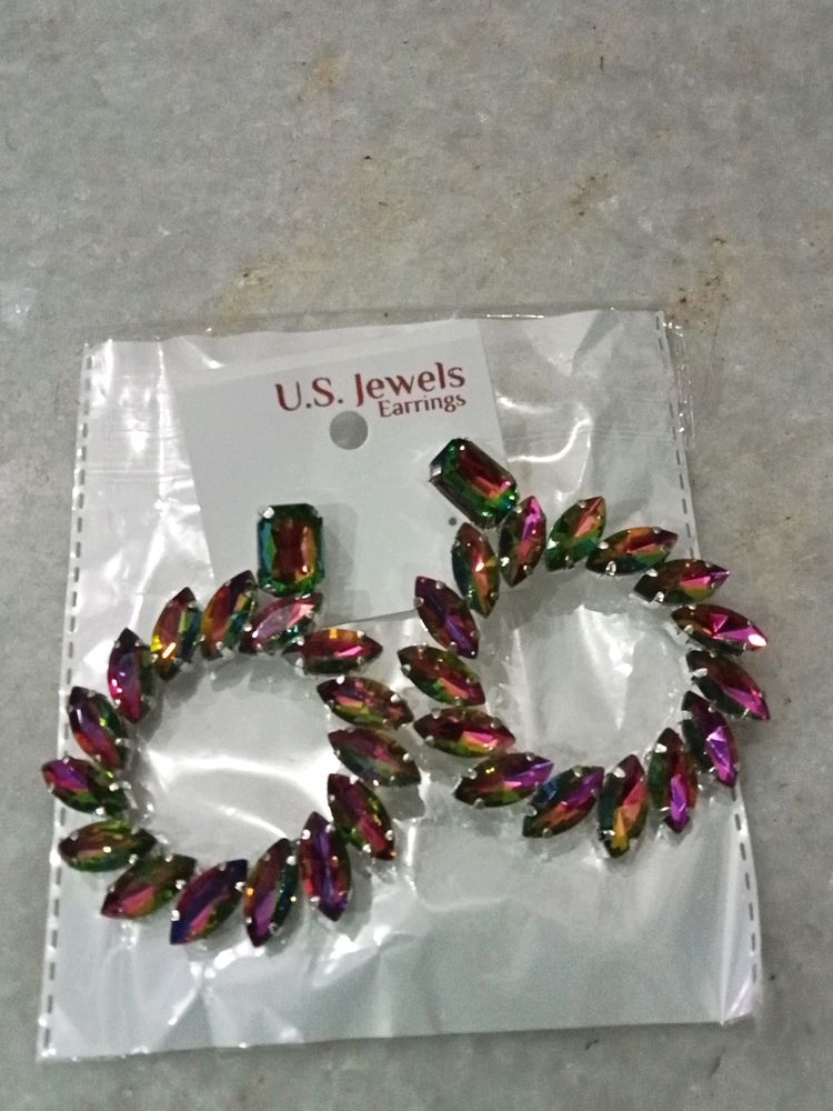 Korean Multi Colour Earrings