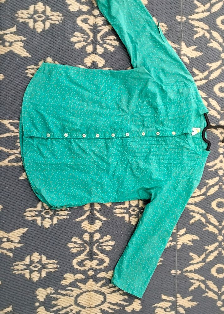 Cotton Green Shirt