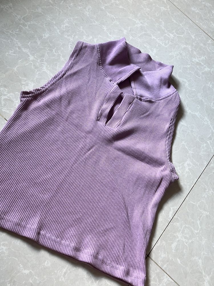 Lavender Crop Top