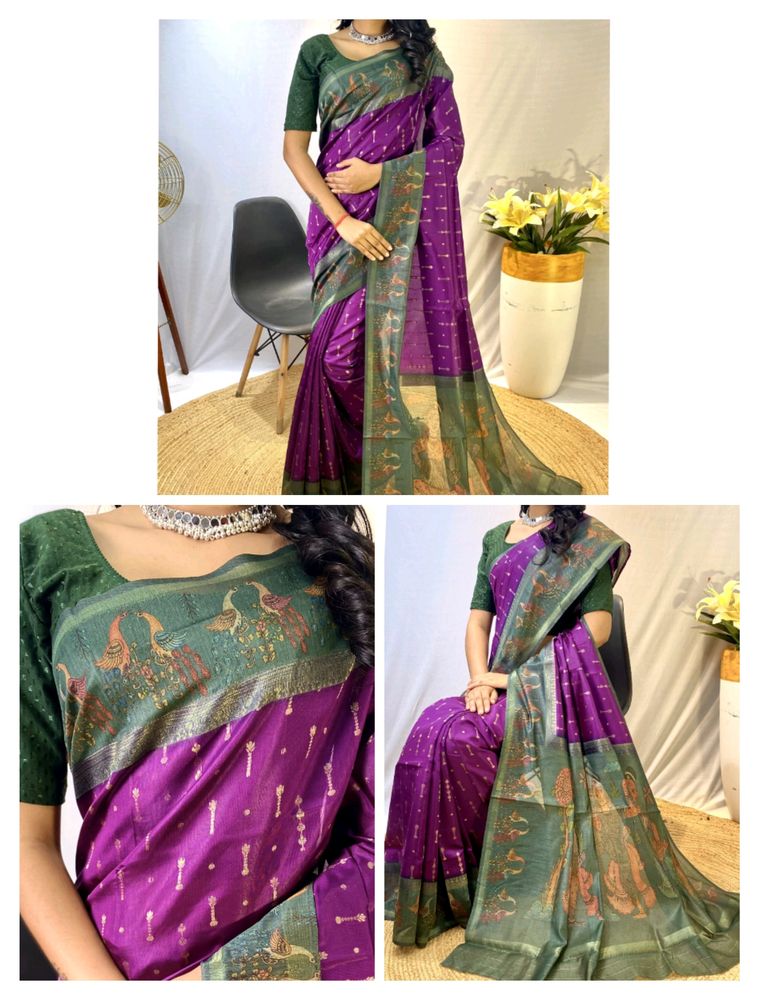 Soft Chanderi silk sarees with super fine weaves