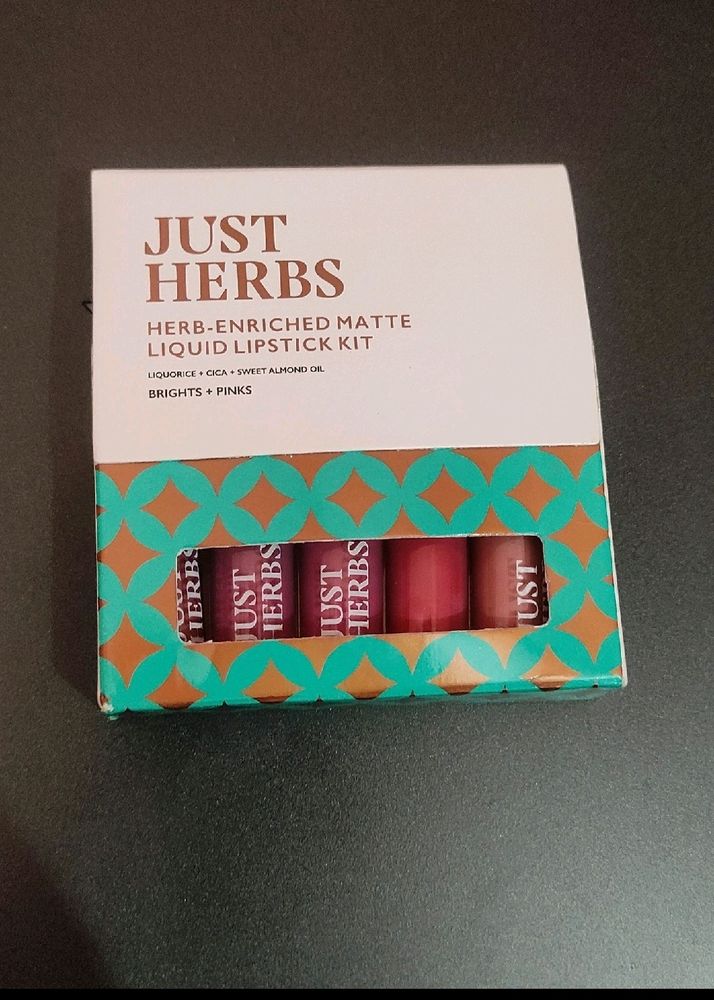 Just herbs 5 Mini Liquid Lipstick