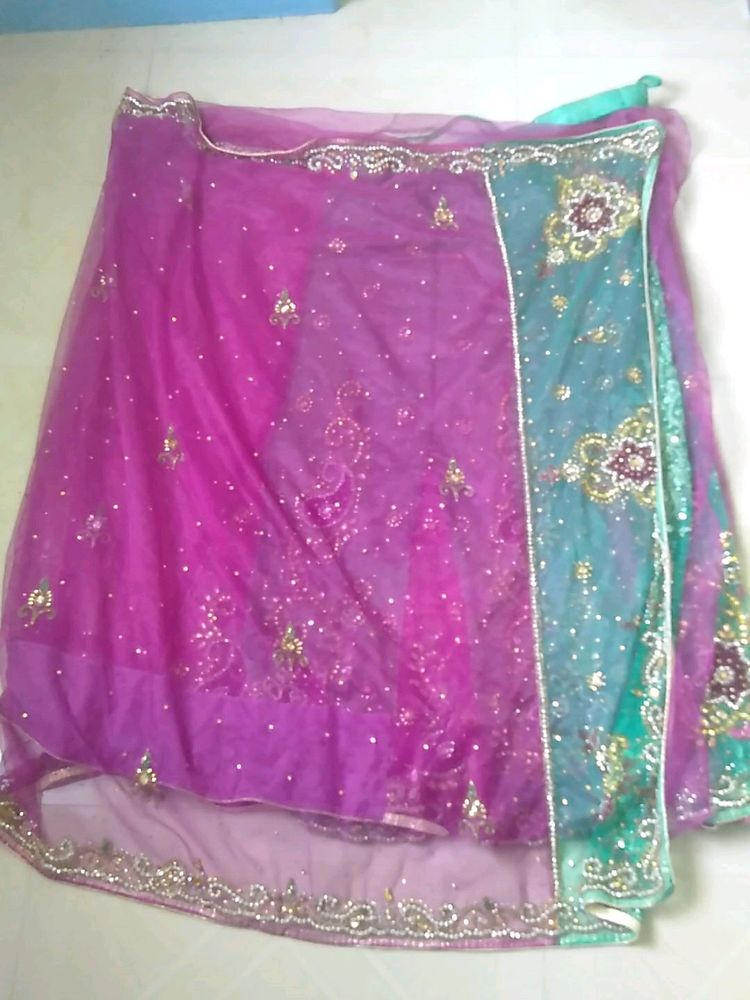 Partywear Ghagra Saree