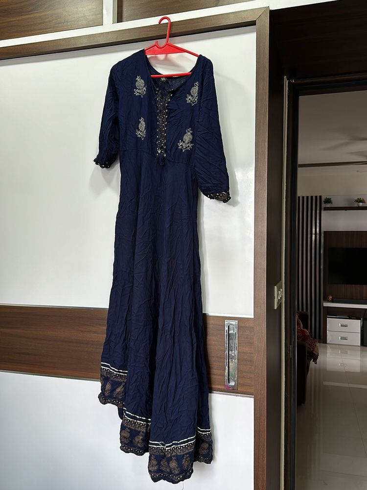 Navy Blue Kurta